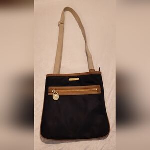 Michael Kors Black and Brown Crossbody Bag